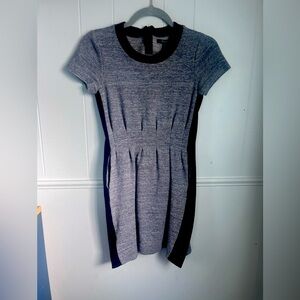 Madewell Navy shirt sleeve fit and flare mini dress xs